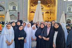 اعضای نوجوان کانون دولت‌آباد مهمان بارگاه رضوی شدند