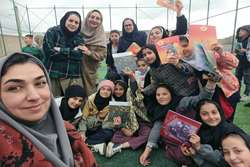 امداد فرهنگی کاروان «پیک امید» کانون اردبیل در روستای جبه‌دار