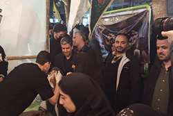استاندار و مسئولان ارشد استان از غرفه کانون اردبیل در تجمع حمایت از مقاومت بازدید کردند