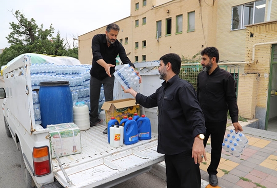 مشارکت کانون استان اردبیل در پذیرایی از عزاداران مراسم بدرقه پیکر رهبر شهید انقلاب اسلامی